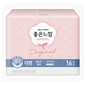 좋은느낌 오리지널 울트라슬림 날개 중형 18매*3팩 + 대형 16매*3팩