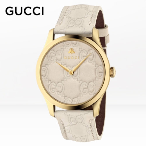 구찌 남녀공용 가죽시계_YA1264033A