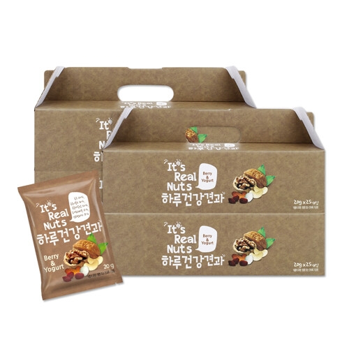 맑은농산 잇츠리얼넛츠 하루건강견과 베리앤요거트 20g