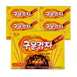 해태제과  구운감자 135g 5개 25입 감자스낵 빼빼로 과자