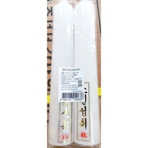 가정용 차례 제사 제수 용품 양초 쌍가락 백색 2p