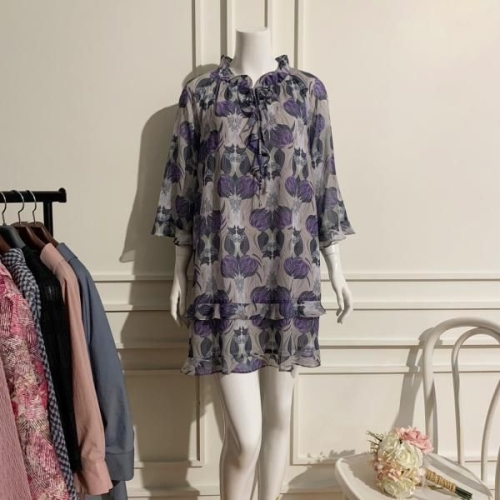 포라리 121060 77사이즈여성쇼핑몰 하재숙 아나운서원피스 오