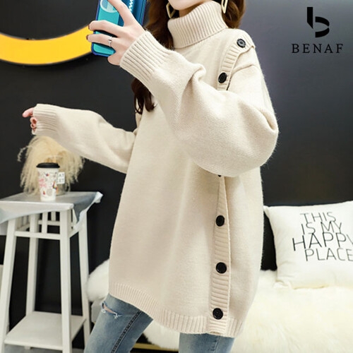 베나프 바셀 루즈핏 단추니트_BG4LK006