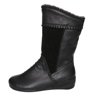 카멜브라운 노아 스티치 콤비 미들부츠