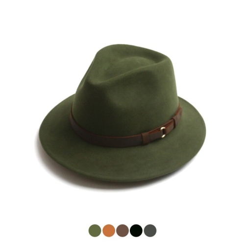 놈스타일 남성모자 CHS2182 울사파리페도라