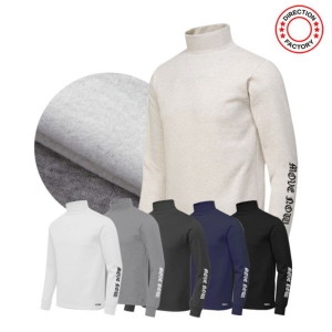 디팩토리 남녀공용 기모 긴목티 DFTWM714 K 터틀넥