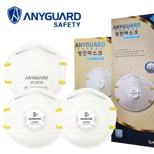 애니가드 방진마스크 1급 102V 밸브형 산업용 공업용 분진 일회용