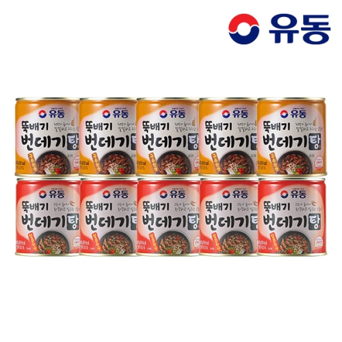 유동  뚝배기 번데기탕 구수한 맛 280g 5개 +얼큰한 맛 280g 5개