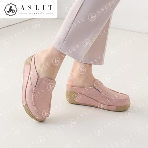 애슬릿 여성 키높이 통굽 웨지 뮬 블로퍼_8227023