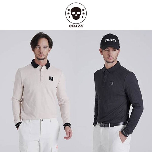 크레이지  어페럴 남성 골프 긴팔티셔츠 CZM-T2138
