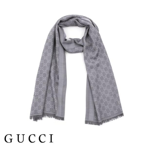 구찌 라이트그레이 롱 스카프_282390 3G704 1962