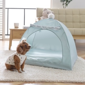 금동이  사계절 애견텐트+방석-대형 민트  세탁가능 난방 개집
