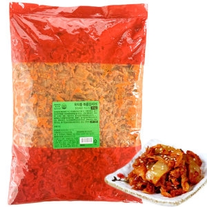 종가집 볶음김치 3kg 업소용 볶은 맛김치 국산 김치 녹
