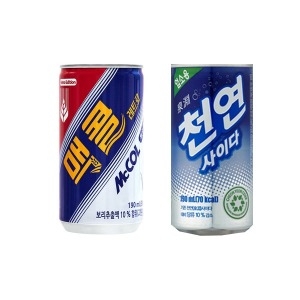 일화 맥콜 190ml 30개 + 천연사이다 190ml 30개
