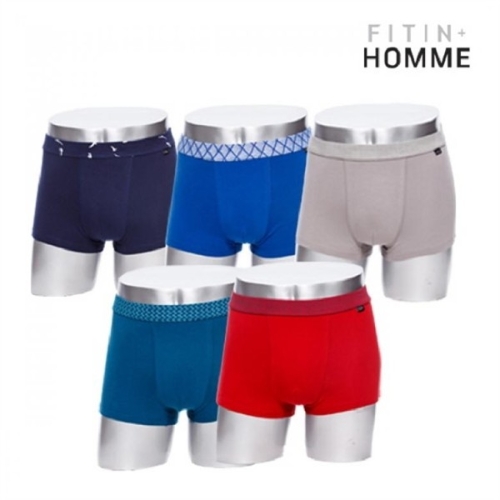 하비 남성 면스판 드로즈 솔리드 5P 세트