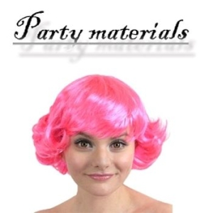 보드미  코스프레 바람머리 가발 (핑크)