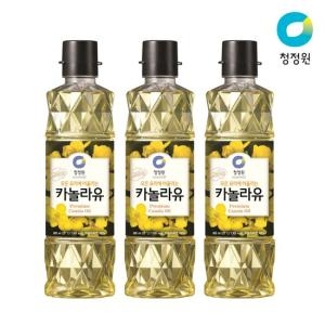 청정원 카놀라유 무색 900ml x 3개
