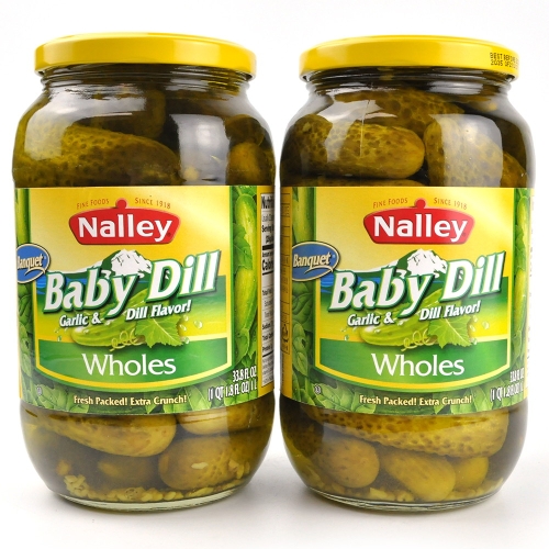 커클랜드 코스트코 Nalley 베이비 딜 통 오이피클 1L x 2병 대용량