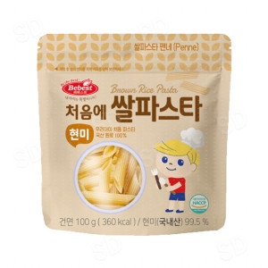베베스트 처음에 쌀파스타 현미 100g