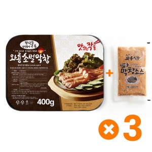 와룡식품  참나무 초벌 훈제 와룡막창 400g+소스