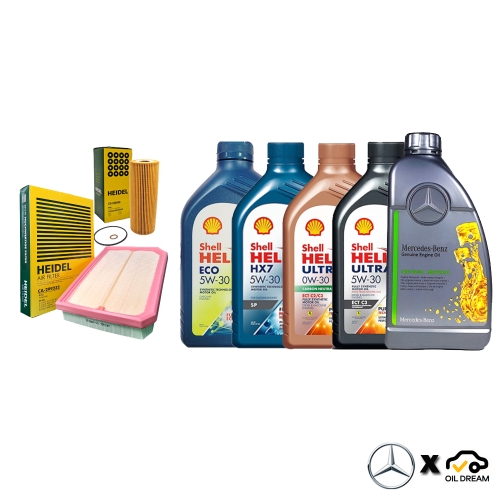 벤츠  엔진오일 E클래스 순정 세트