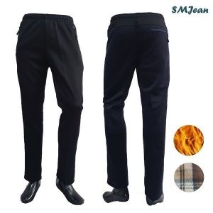 에스엠진 SMJ373K 남자 밴드 기모 바지 중년 남성 일자 밴당 겨울 바