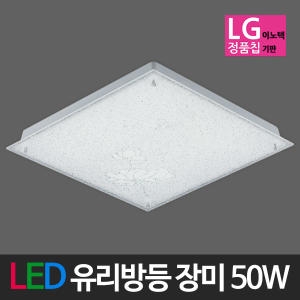 LED 유리방등 장미 LG칩 50W