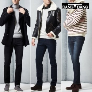 뱅뱅 남성 플리스 본딩 기모데님 3종 택1