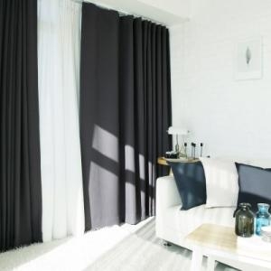 윈도우드레스 소프트 차콜 암막커튼