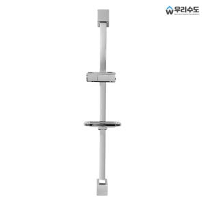 우리수도  사각 크롬 SW6400 슬라이드바 샤워바