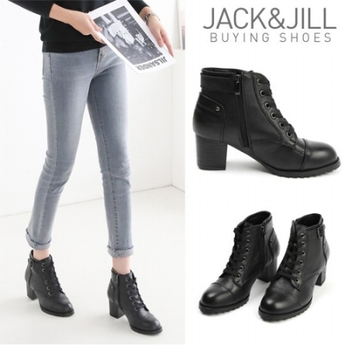 잭앤질 여성 바잉 소가죽 레이스업 워커_JC2893S