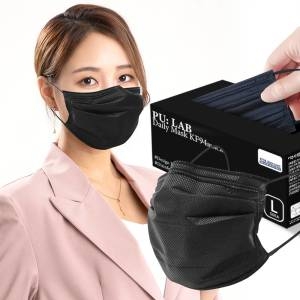 무궁화 퓨랩 엠에프 덴탈형 KF-94 숨쉬기편한마스크 블랙