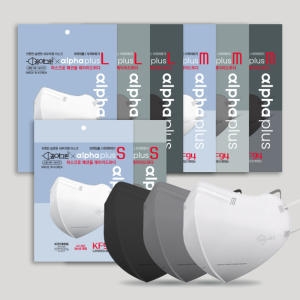 꿈에그린 x알파플러스 KF94 새부리형 마스크 100매/ UV차단 UPF50