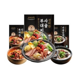 선비찬  혼합세트 6봉 사골순대국2봉+육개장2봉+사골부대찌개2봉 +사리면1봉