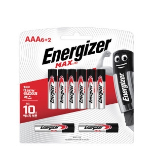 에너자이저  알카라인 맥스 AAA 건전지 6+2입