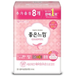 좋은느낌 생리대 울트라 중형 36+8매 1팩 날개형