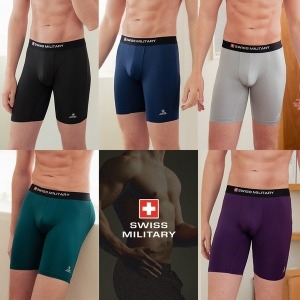 스위스밀리터리 롱드로즈 남자팬티 단품 5COLOR