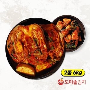 도미솔식품 도미솔김치 포기김치 4kg+총각김치 2kg