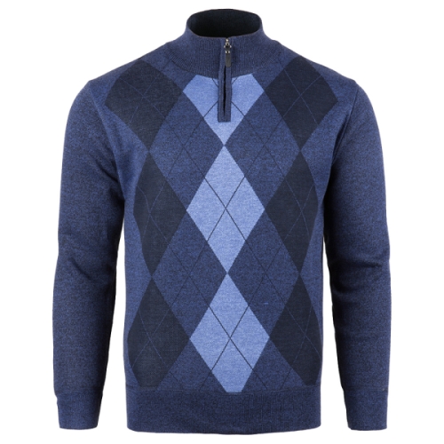 피크나인  아가일패턴 보아티셔츠 겨울 남성 등산 긴팔 기모 작업