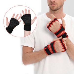 논슬립  스포츠 헬스장갑 4구 5구 손바닥보호대 여자 남자 공용 웨이트 운동 스트랩 턱걸이 풀업 크로스핏 철봉 그립