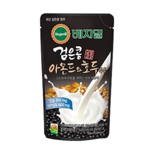 정식품 베지밀 검은콩 아몬드와 호두 두유 파우치 190ml
