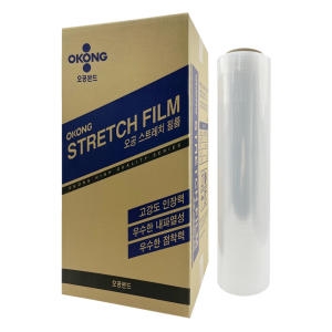 오공  수동 스트레치필름 공업용랩 산업용랩 15T 350M