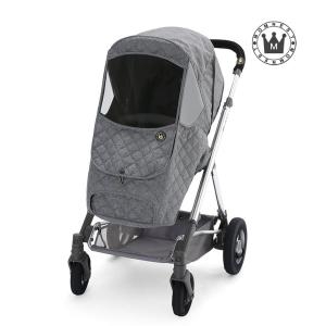 맘네스트  리안 솔로 LX 절충형 유모차 전용 방한커버 블랙멜란지