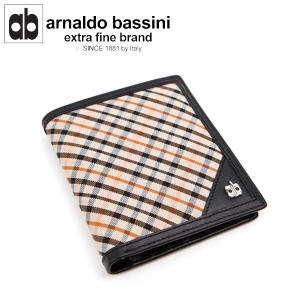 아놀드 바시니 천연소가죽 중지갑 ABAB-M602BK