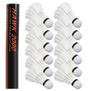 프로스펙스  배드민턴 깃털셔틀콕 12개 최고급거위털