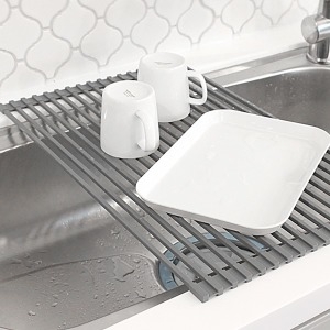 키친구  실리콘매트 싱크롤 롤매트 싱크대선반 건조매트 물빠짐 설거지 건조대 받침대