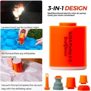기가 펌프 2 3-in-1 휴대용 미니 전기 팽창기 usb 충전 야외 공기 펌프 에어 매트리스 보트 진공 펌프 캠핑