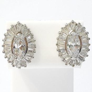 블루케이  실버925 다이아컷 큐빅 귀걸이 221017-22 S9178085