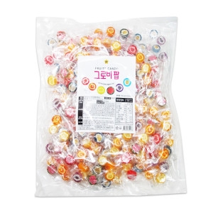 한울식품  한울 그로비팝 800g 과일사탕 미니캔디 사탕 캔디마을