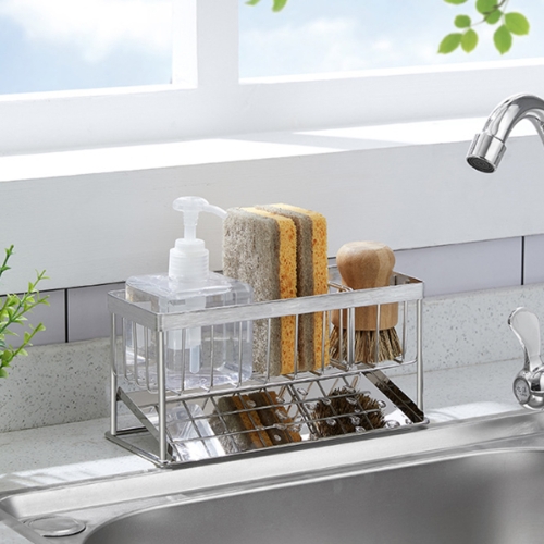 리빙앤소품  304 올스텐 물빠짐 주방 욕실 세제 수납 정리대 싱크대 수세미 거치대